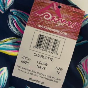 Kanusurf swimsuite girls beach sport halter tantikini 2 piece New Size 12
